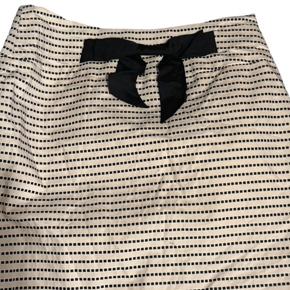 Vintage Forever 21 Black & White Gingham Mini Skirt with Bow - Size Small - Picture 2 of 3